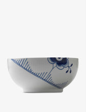 Blue Fluted Mega porcelain bowl 18cm