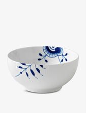 Blue Fluted Mega porcelain bowl 18cm