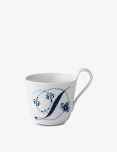 Alphabet D hand-painted porcelain mug 330ml