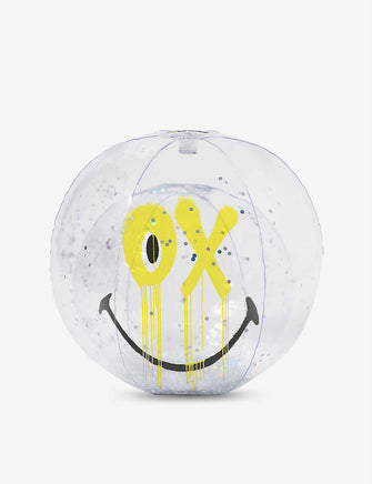 SUNNYLiFE x Smiley graphic-print inflatable beach ball 35cm