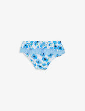 Poppy-print ruffled bikini bottoms 2-4 years