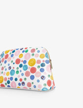 Monster Spot graphic-print debossed vinyl washbag