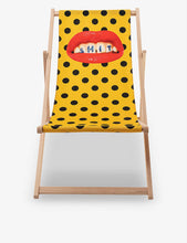 Seletti wears Toiletpaper Sh*t foldable deckchair 87cm x 58cm