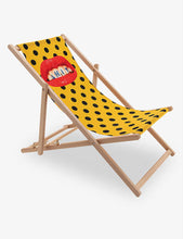 Seletti wears Toiletpaper Sh*t foldable deckchair 87cm x 58cm