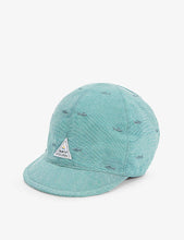 Pauk shark-embroidered woven cap 1-3 years