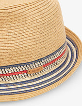 Hare stripe-design woven hat 1-5 years