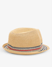 Hare stripe-design woven hat 1-5 years