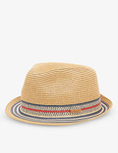 Hare stripe-design woven hat 1-5 years