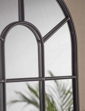 Fulbrook arched powder-coated steel mirror 170cm x 60cm