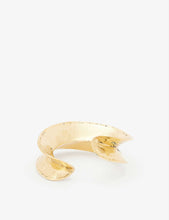 Curve brass cuff bracelet