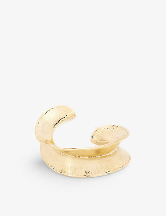 Curve brass cuff bracelet