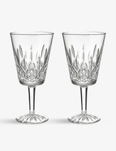 Lismore 1952 medium crystal-glass goblets set of two