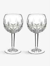 Lismore 1952 crystal-glass oversized balloon wine glasses set of two