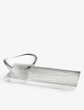 Reef crystal-glass desk organiser 23cm