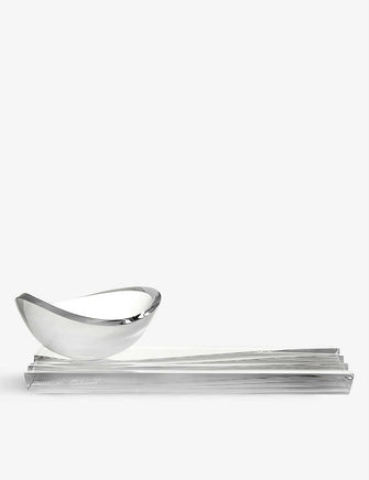 Reef crystal-glass desk organiser 23cm