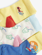 Travel pack of three cotton-blend socks 1-9 years