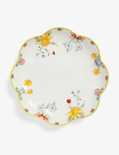 Spring Awakening large floral-embossed porcelain bowl 30cm