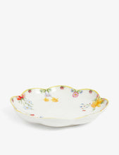 Spring Awakening large floral-embossed porcelain bowl 30cm