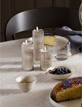 Bernadotte stainless steel candle holders set of three