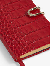 2022 Mara Panama croc-embossed leather diary with pocket