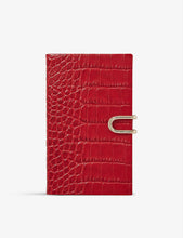 2022 Mara Panama croc-embossed leather diary with pocket