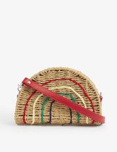 Rainbow rattan bag