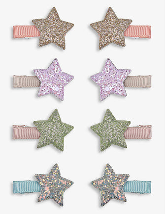 Stardust mini clips set of eight