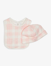 Four-piece tartan-print cotton gift set 3-9 months