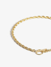 Lyydiia rope chain brass necklace