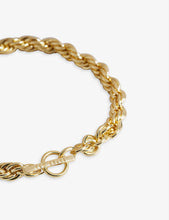Larriah chunky brass chain necklace