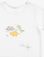 Dinosaur-print stretch-woven T-shirt 1 - 18 months