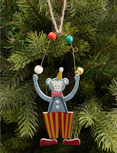 Monkey with beads wood Christmas decoration 14.5cm