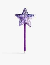 Sequin-embellished star pen 19cm