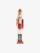 Painted glitter nutcracker wooden Christmas decoration