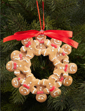 Gingerbread wreath Christmas decoration 17cm