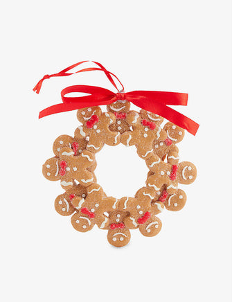 Gingerbread wreath Christmas decoration 17cm