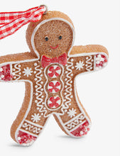 Decorated gingerbread man Christmas decoration 15cm