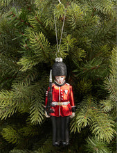 Painted Soldier glass Christmas decoration 16.5cm