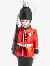 Painted Soldier glass Christmas decoration 16.5cm