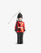 Painted Soldier glass Christmas decoration 16.5cm