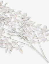 Rhinestone-embellished faux-leaf Christmas decoration