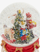 Ballerina snowdome resin and glass Christmas ornament 14cm