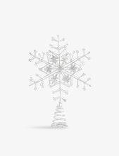 Glitter snowflake tree top star Christmas decoration