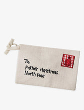 Letter to Father Christmas embroidered woven envelope