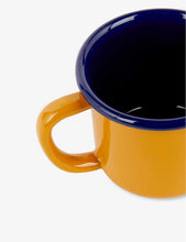 Two-tone enamelled steel mug 8cm