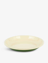 Two-tone enamelled steel dinner plate 26cm