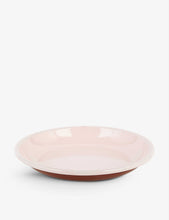 Two-tone enamelled steel dinner plate 26cm