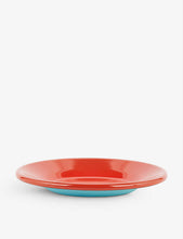 Two-tone enamelled steel snack bowl 8cm