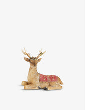 Reindeer plastic Christmas decoration 21cm