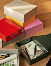 Rectangular stackable cardboard box 22.5cm x 33cm